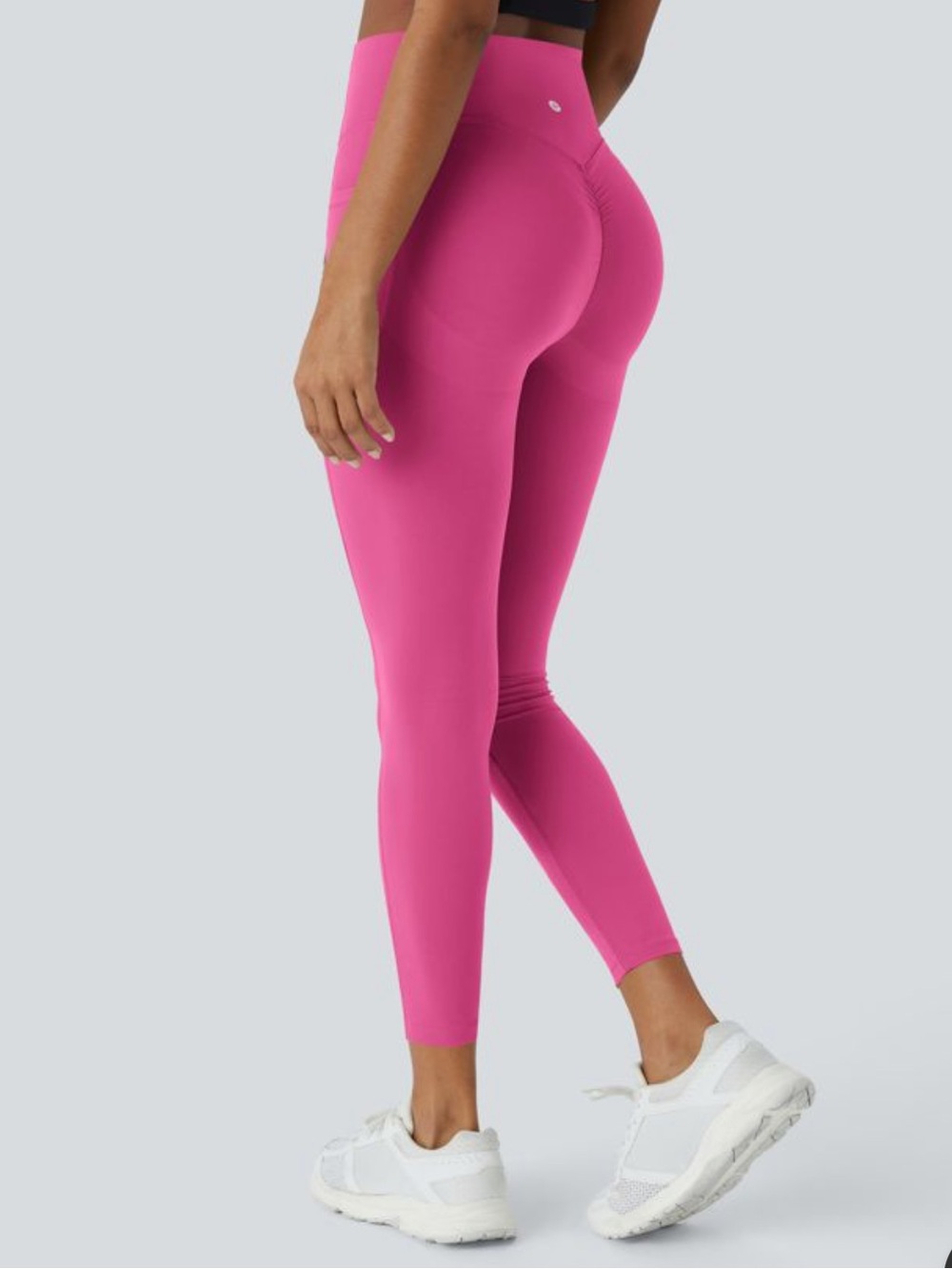 HALARA High-Waist Pink Scrunch-Butt Leggings